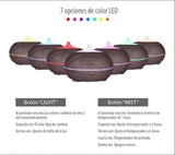 Difusor con Humidificador para Aromaterapia Con Lampara Led
